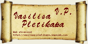Vasilisa Pletikapa vizit kartica